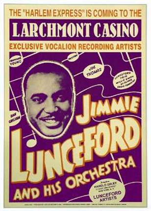 Framed Jimmie Lunceford: Larchmont Casino, 1938 Print