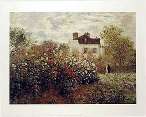 Framed Artist&#39;s Garden, Argenteuil Print