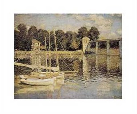 Framed Bridge At Argenteuil Print