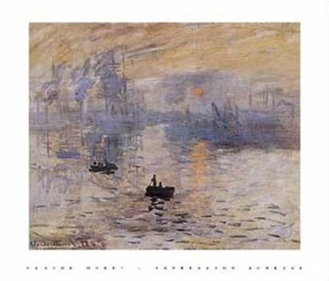 Framed Impression, Sunrise, c.1872 (blue) Print