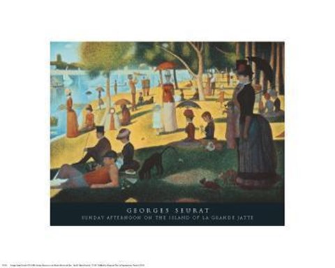 Framed Sunday Afternoon on the Island of La Grande Jatte, c.1886 Print