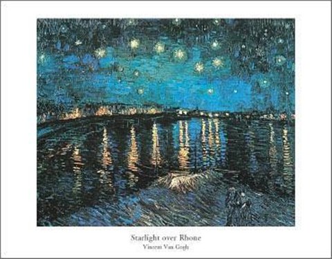 Framed Starlight Over Rhone Print