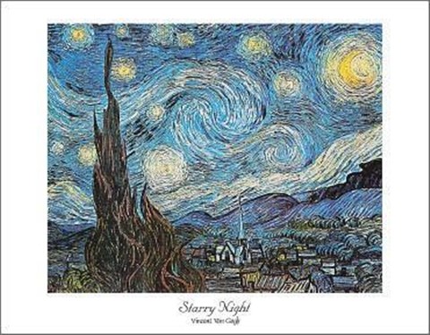 Framed Starry Night Print