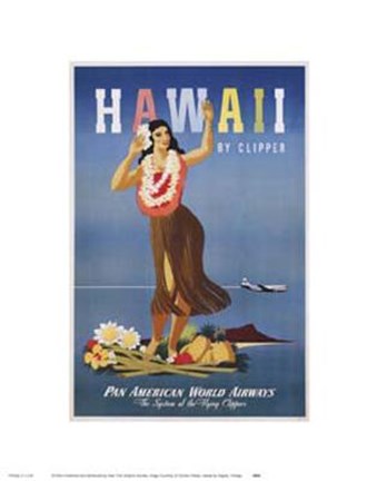 Framed Hawaii By Clipper Print