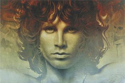 Framed Spirit of Jim Morrison Print