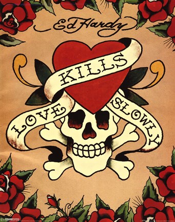 Framed Love Kills Slowly Print