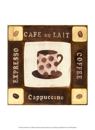 Framed Cafe Mocha I Print