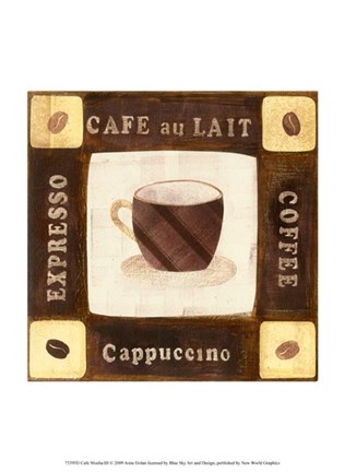 Framed Cafe Mocha III Print