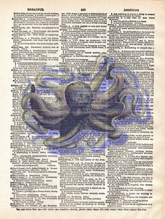 Framed Dreadful Octopus I Print