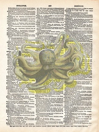 Framed Dreadful Octopus IV Print