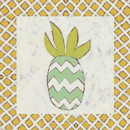 Framed Pineapple Vacation III Print