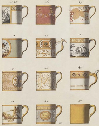 Framed Teacups I Print