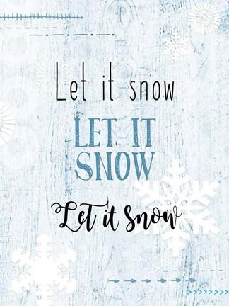 Framed Let it Snow Print