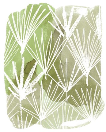 Framed Patch Palms I Print