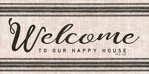 Framed Welcome to Our Happy Place Print