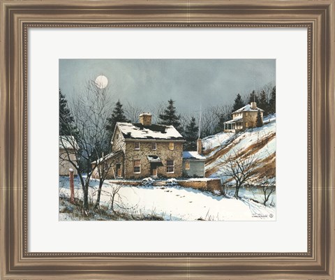 Framed February Evening Print