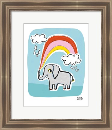 Framed Wild About You Elephant Print