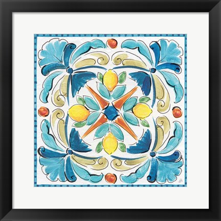 Framed Mediterranean Breeze XVII Print