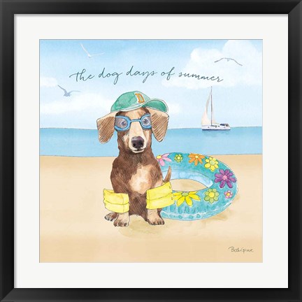 Framed Summer Paws III Print