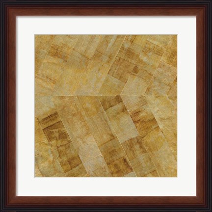 Framed Gilded Herringbone II Print