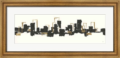 Framed Gilded City III Print