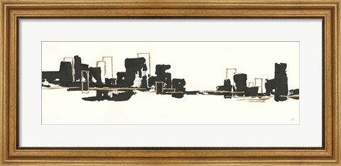 Framed Gilded City II Print