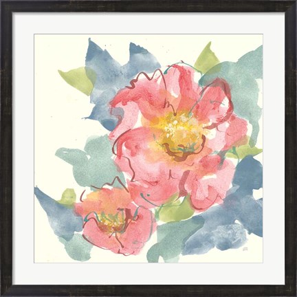 Framed Peony in the Pink II Print