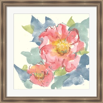 Framed Peony in the Pink II Print