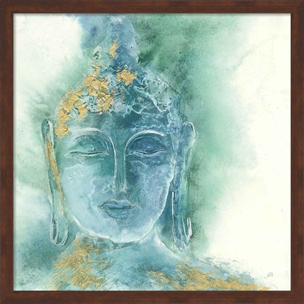 Framed Gilded Buddha I Print