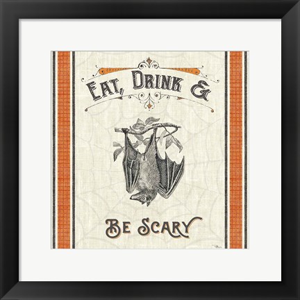 Framed Be Scary IV Print