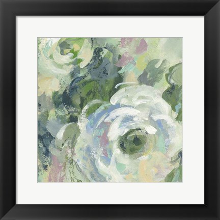 Framed Sage and Lavender Peonies III Light Print