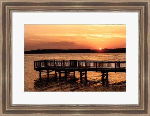 Framed Lake Sunset Print