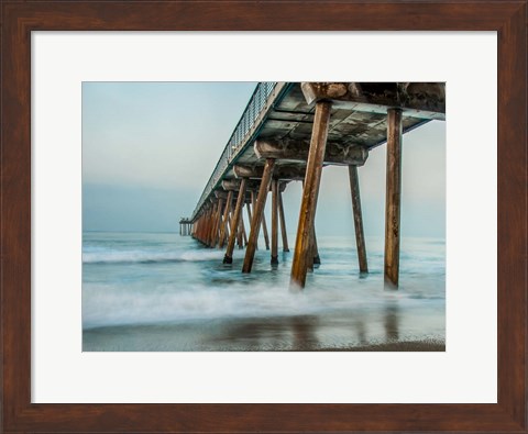 Framed Coastal Pier Print