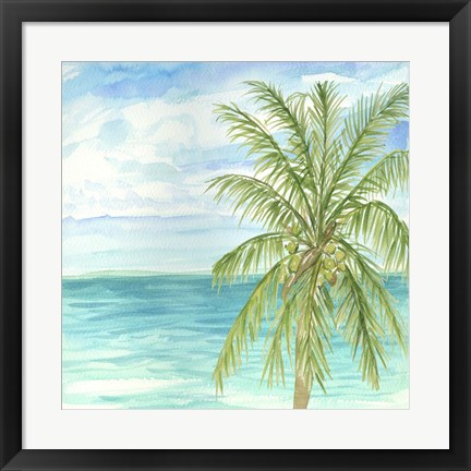 Framed Refreshing Coastal Breeze II Print