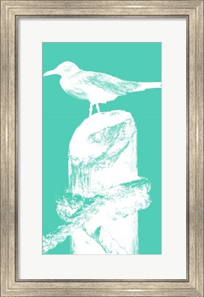 Framed Perching Seabird II Print