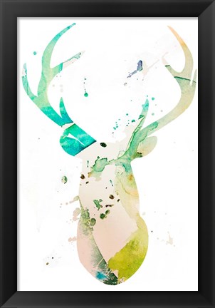 Framed Youthful Deer II Print