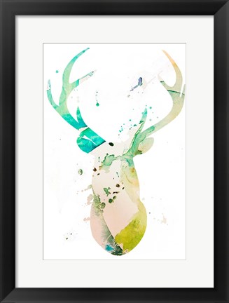 Framed Youthful Deer II Print