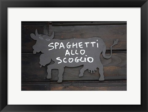 Framed Spaghetti Allo Scoglio Print