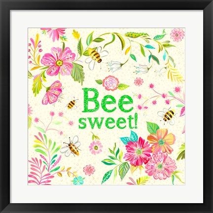 Framed Bee Sweet Print