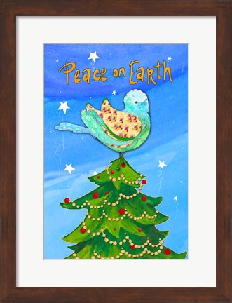 Framed Peace on Earth Birds II Print