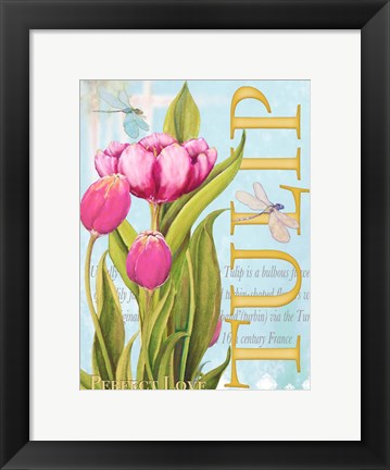 Framed Elegant Tulip II Print