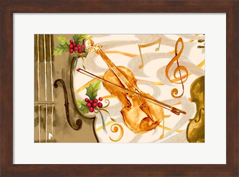 Framed Christmas Music II Print