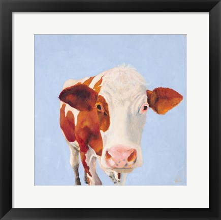 Framed Cow Self Portrait Print