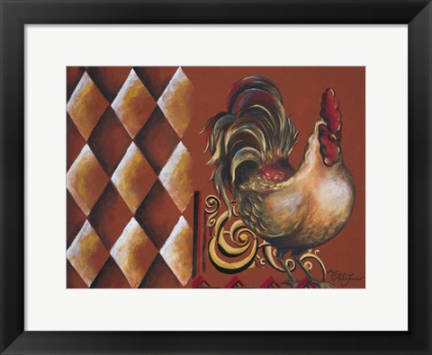 Framed Rules the Roosters II Print