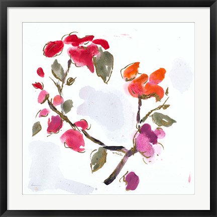 Framed Spring Floral I Print