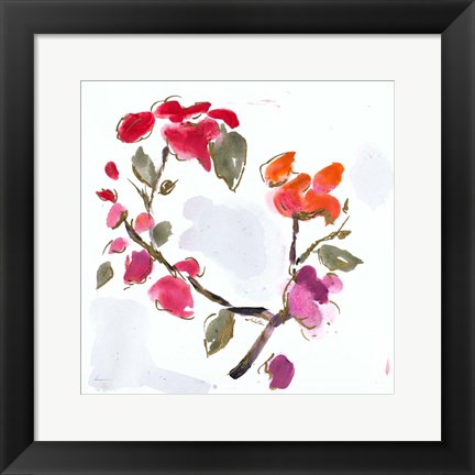 Framed Spring Floral I Print