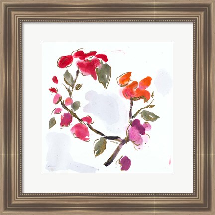 Framed Spring Floral I Print