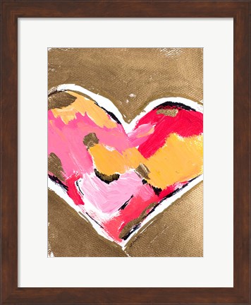 Framed Heart Full of Love II Print