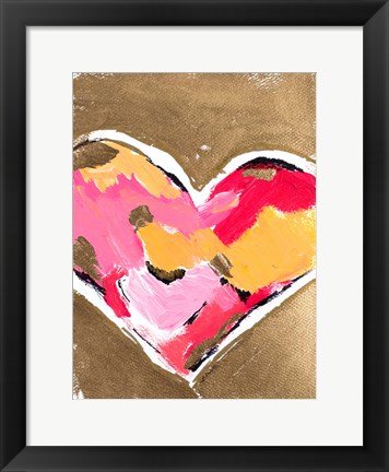 Framed Heart Full of Love II Print