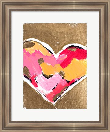 Framed Heart Full of Love II Print